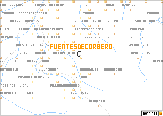 map of Fuentes de Corbero