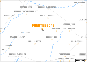 map of Fuentesecas
