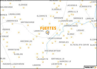 map of Fuentes