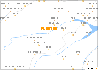 map of Fuentes