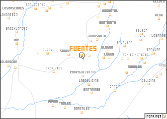 map of Fuentes