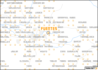 map of Fuentes