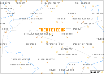 map of Fuentetecha