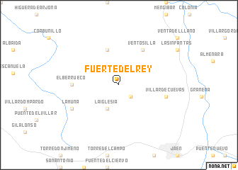 map of Fuerte del Rey