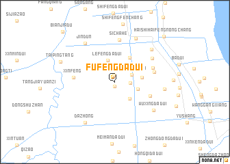 map of Fufengdadui