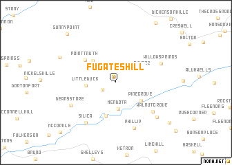 map of Fugates Hill