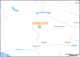 map of Fugelsta