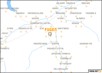 map of Fügen