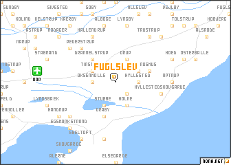 map of Fuglslev