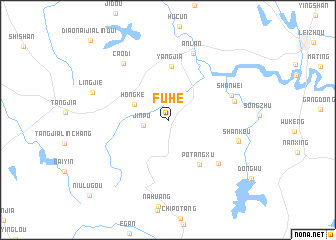 map of Fuhe