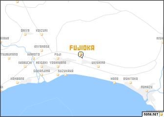 map of Fujioka