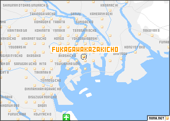 map of Fukagawa-Kazakichō