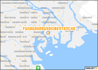 map of Fukagawa-Susakibentenchō