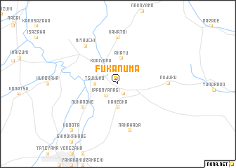 map of Fukanuma