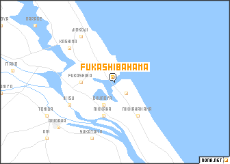 map of Fukashibahama