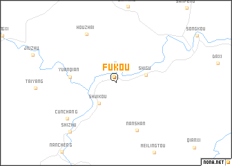 map of Fukou