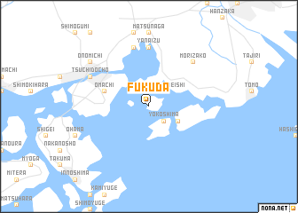 map of Fukuda