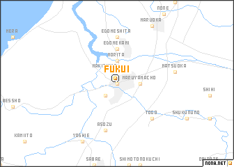 map of Fukui