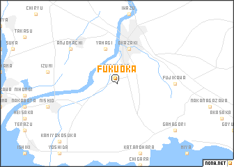 map of Fukuoka