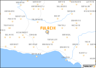 map of Fulacık