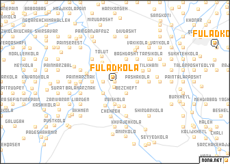 map of Fūlād Kolā