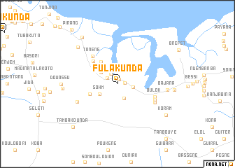 map of Fula Kunda