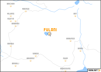 map of Fulani