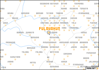 map of Fulawahun