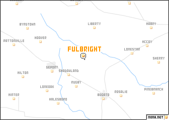 map of Fulbright