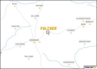 map of Fulcher