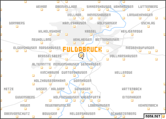 map of Fuldabrück