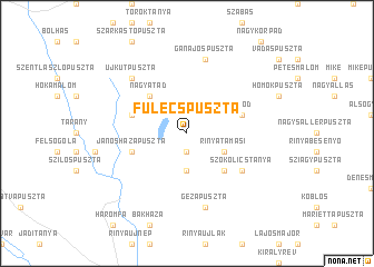 map of Fülecspuszta