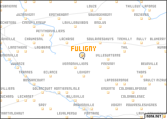 map of Fuligny