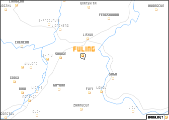 map of Fuling