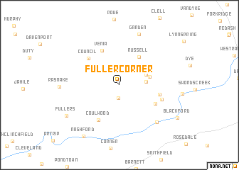 map of Fuller Corner