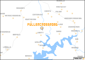 map of Fuller Crossroad