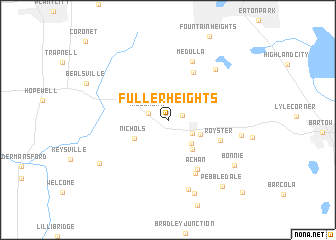 map of Fuller Heights
