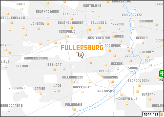 map of Fullersburg