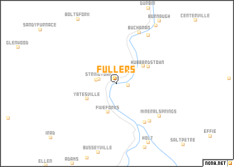 map of Fullers