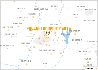map of Fullerton Apartments