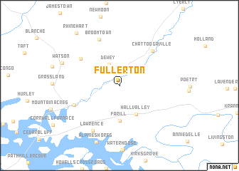 map of Fullerton