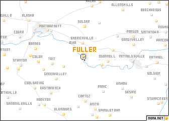 map of Fuller