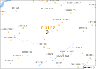 map of Fuller