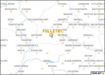 map of Fulletby