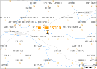 map of Fulmodeston