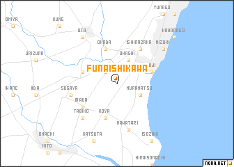 map of Funaishikawa