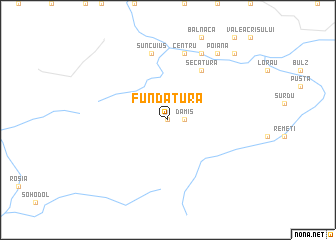 map of Fundătura