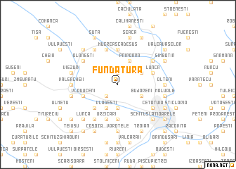 map of Fundătura