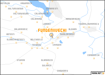 map of Fundenii Vechi