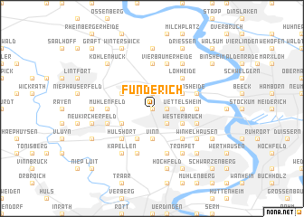 map of Fünderich